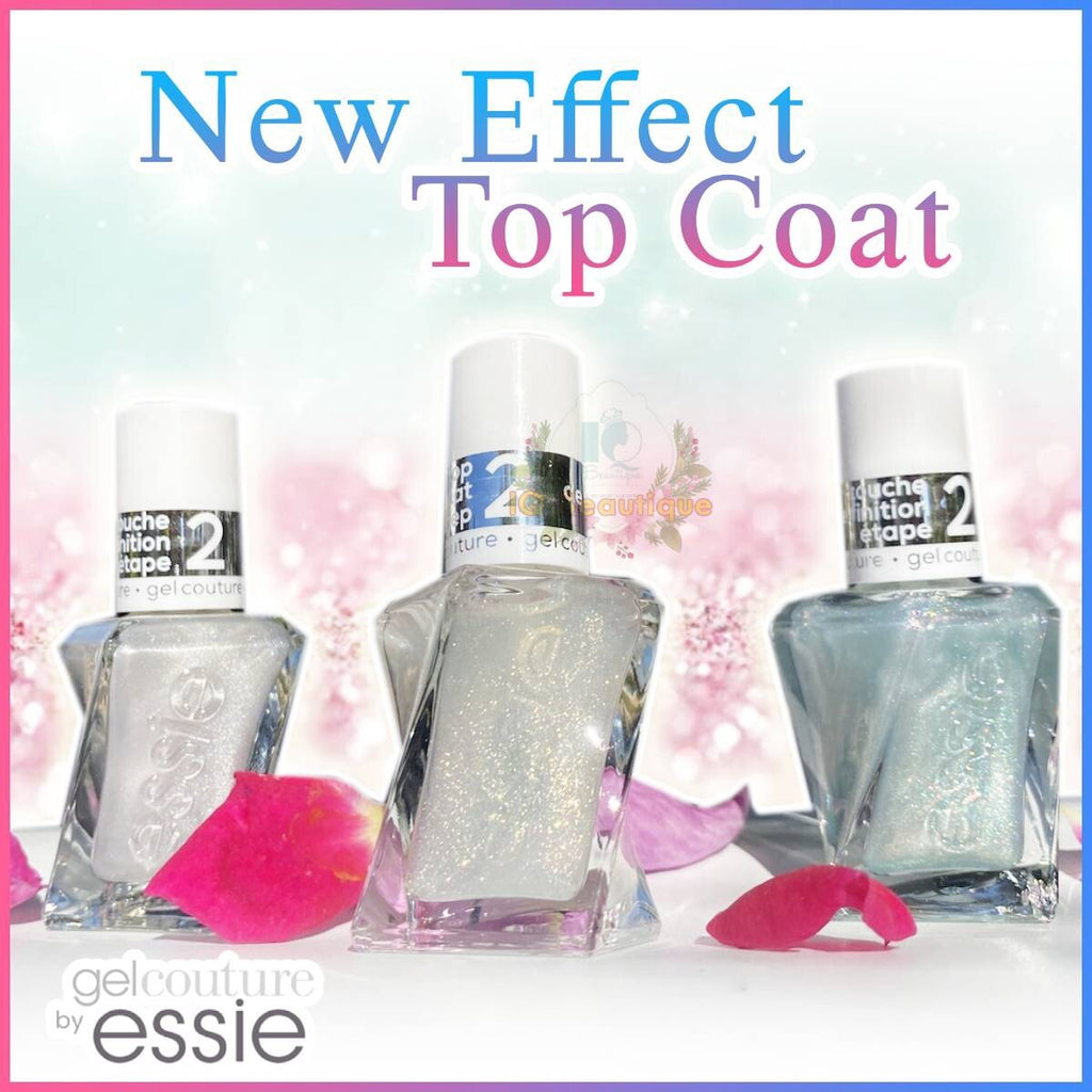 Essie Gel Couture Sparkle Effect Top Coat 3-Pack Long Lasting Up to 14 Days