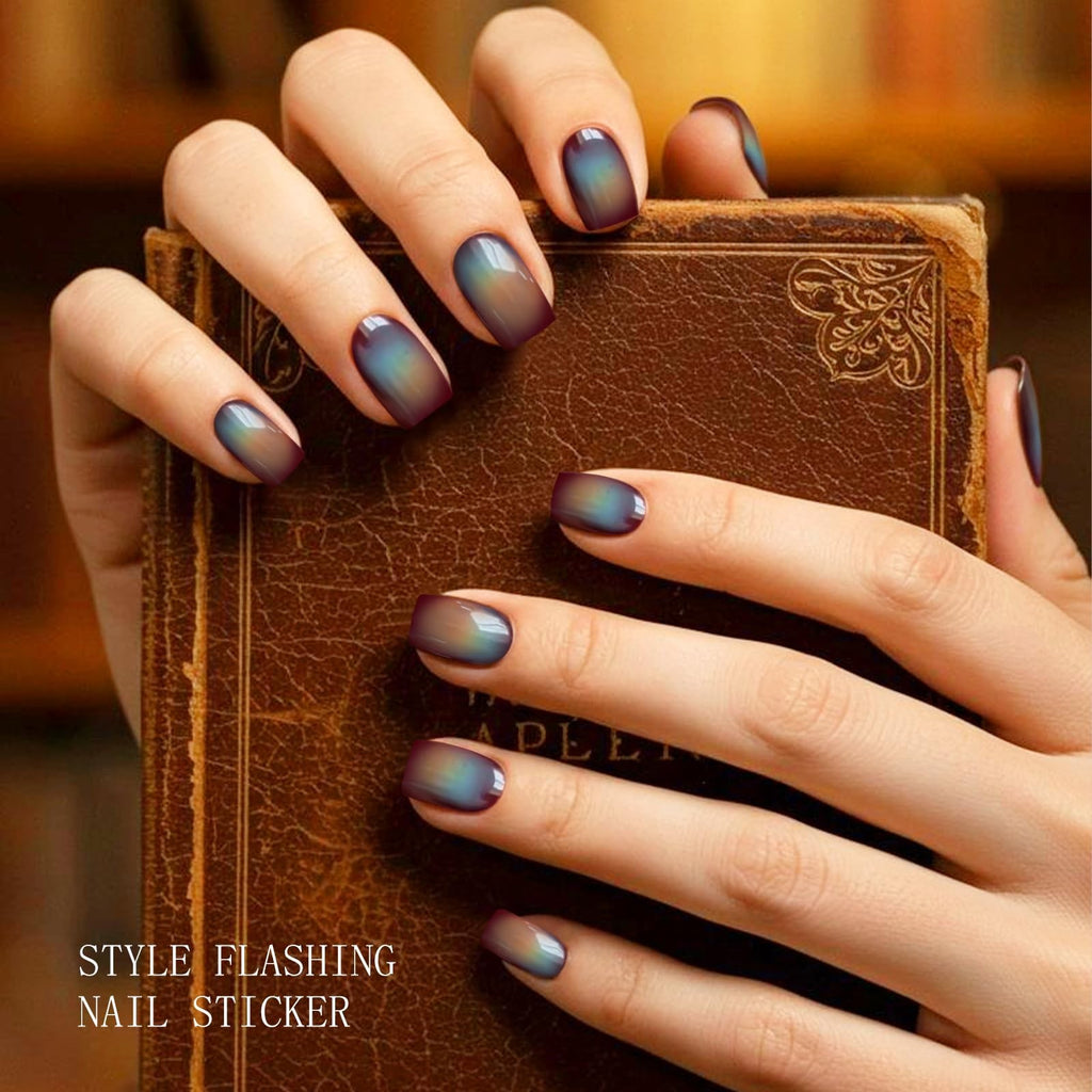 Semi Cured Nail Art Stickers Wraps Gradient - Easy DIY Manicure