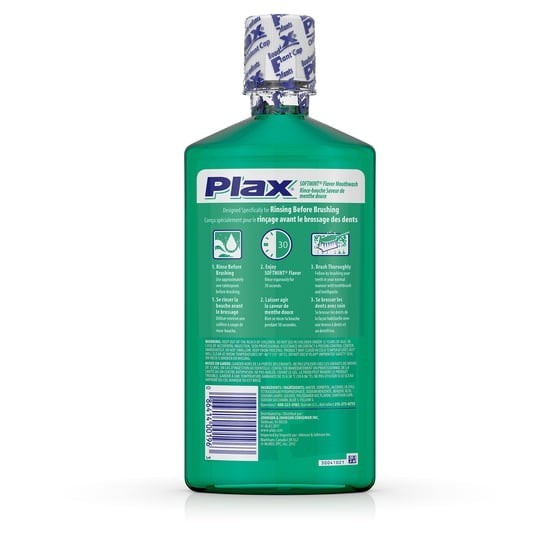 (2 Pack) Plax Soft Mint Mouthwash - Refreshing Oral Rinse for Pre-Brushing Care, 24 fl oz
