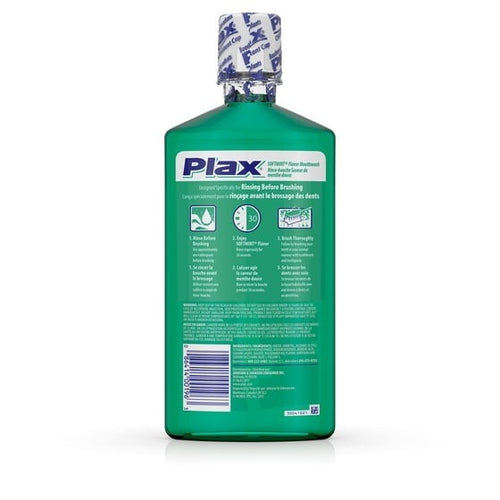 (2 Pack) Plax Soft Mint Mouthwash - Refreshing Oral Rinse for Pre-Brushing Care, 24 fl oz