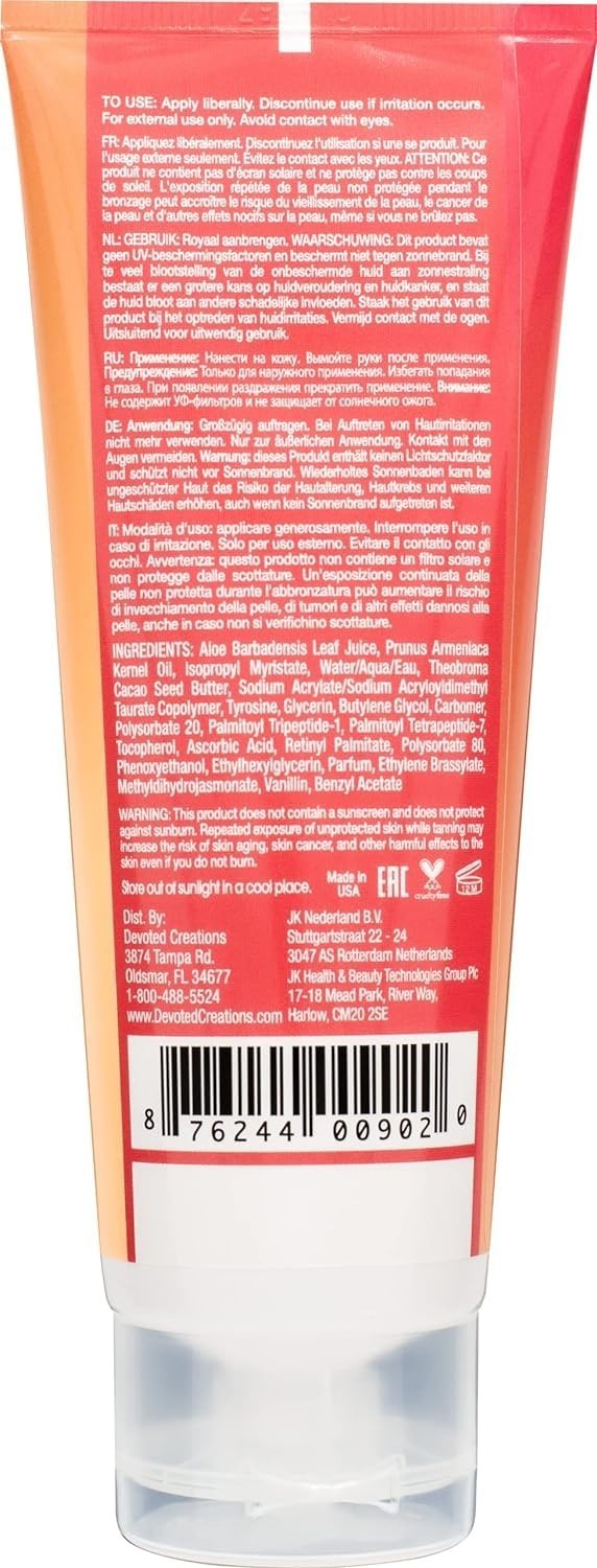 Hypoallergenic Face Tanning Lotion with Anti-Aging Benefits - 3.4oz