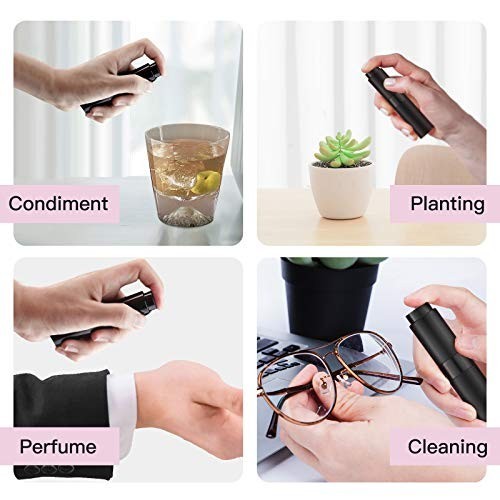 Refillable Travel Perfume Atomizer 8ml Pack of 5 - Portable Cologne Sprayers