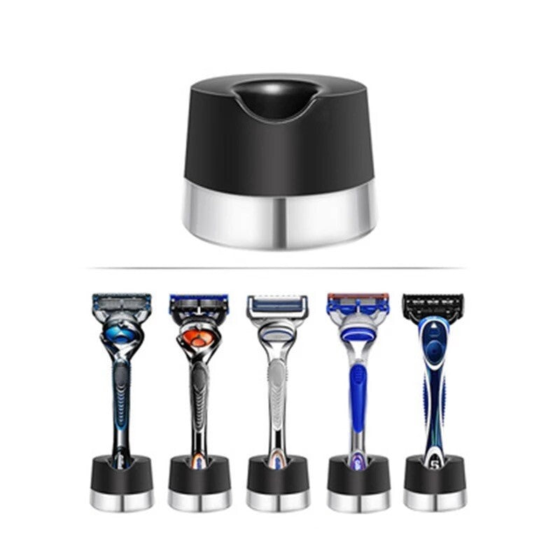 Heavyweight Razor Stand Holder for Gillette Harry's 3/5 Cartridge Razors - Black