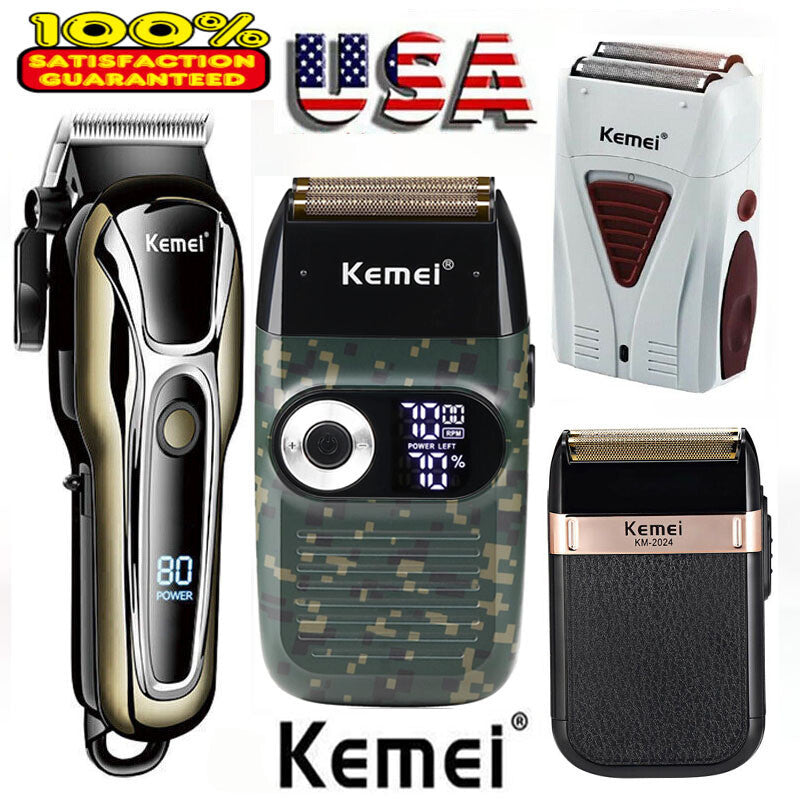 Men's Electric Hair Trimmer Razor Cordless Grooming Kit with LED Display