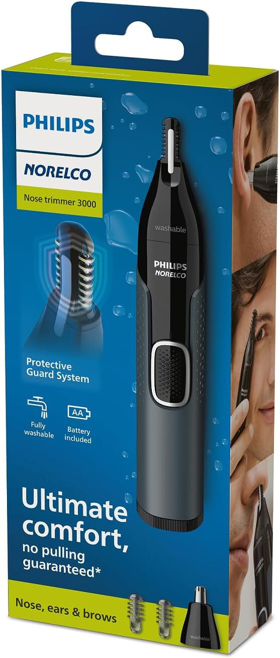 Nose Ear Eyebrow Trimmer - Waterproof Personal Grooming Device for Face & Ears