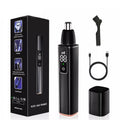 USB Rechargeable Ear and Nose Hair Trimmer with LCD Display Waterproof