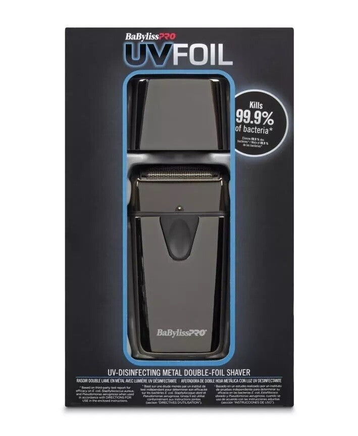 BaBylissPRO UVFOIL Double Foil Electric Shaver FXLFS2 for Precise Grooming