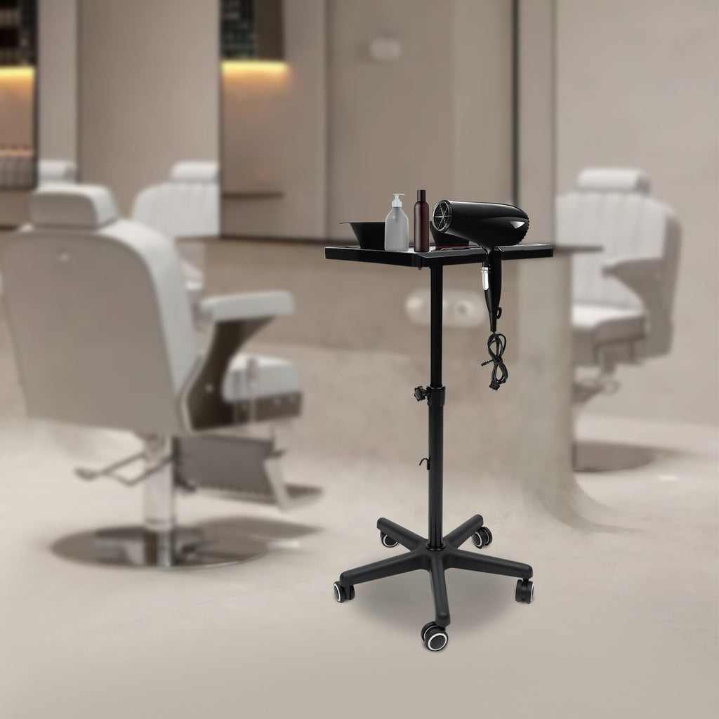 Height Adjustable Salon Tray Cart for Hair Extensions & Styling
