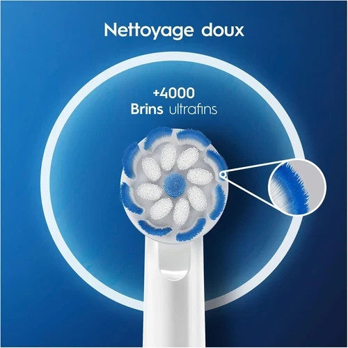 Oral-B Sensitive Clean Replacement Toothbrush Heads 4 Pack