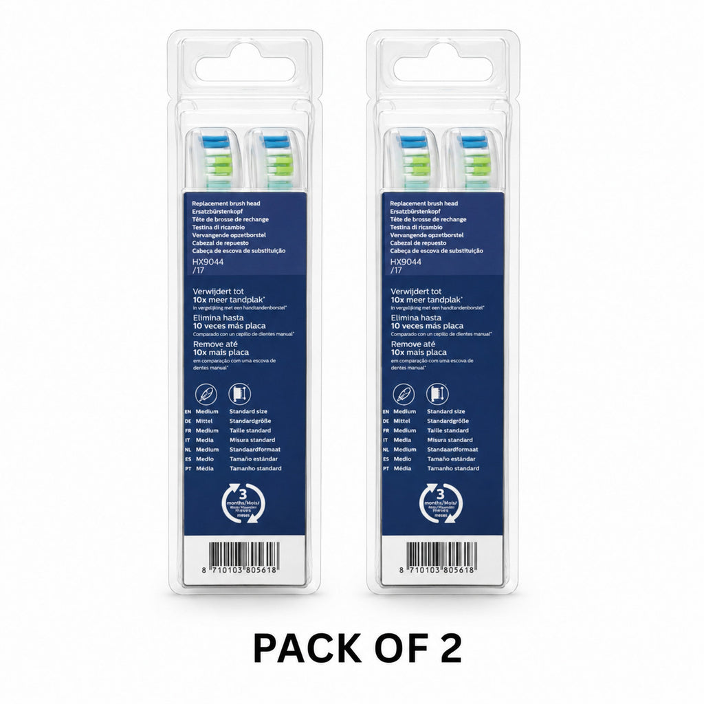 8 Pack Philips Sonicare HX9044/17 DiamondClean Replacement Brush Heads - White