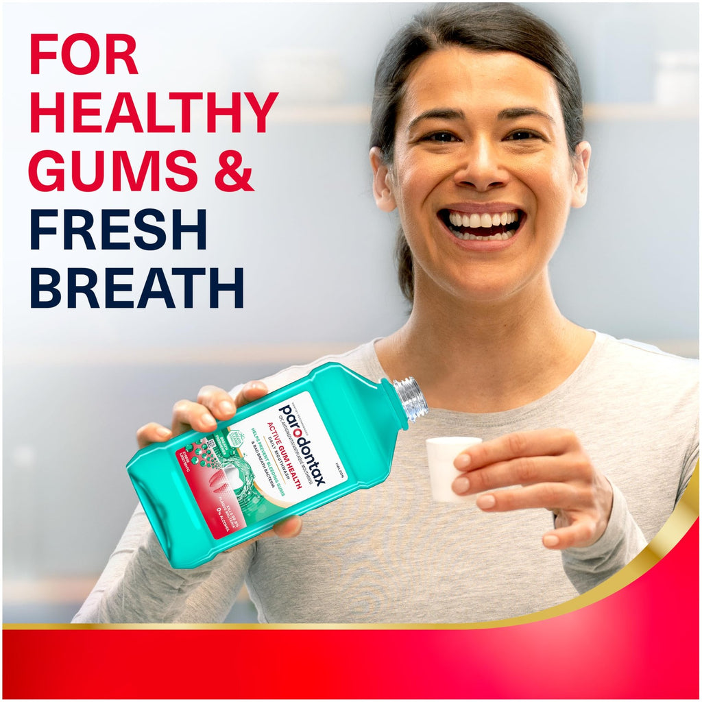Gum Health Mouthwash - Fresh Breath & Plaque Control, 3 Bottles