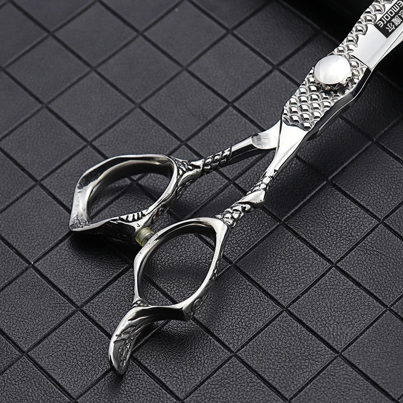 Professional Haircut Scissors 6 Inch Japan Steel Thinning Shears - Sharp & Ergonomic