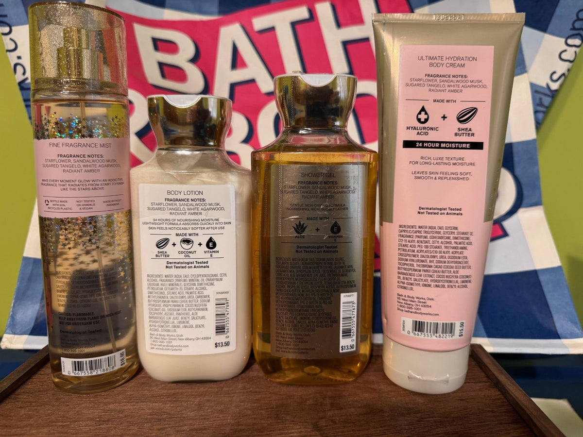 Bath & Body Works In The Stars Fragrance Mist Body Lotion Shower Gel Set - 4 Pieces