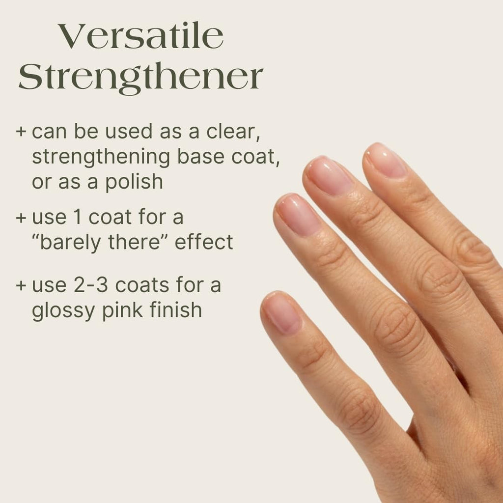 Nail Strengthening Polish for Damaged, Brittle Nails - Tinted Repair & Growth