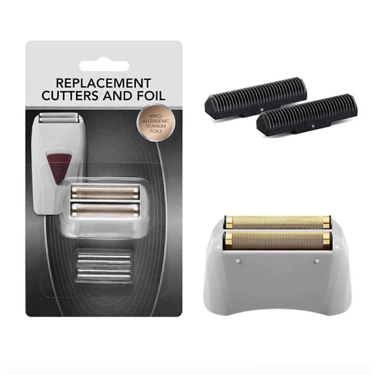 Profoil Lithium Titanium Foil Shaver Replacement Cutter & Foil - Hypoallergenic, Cordless