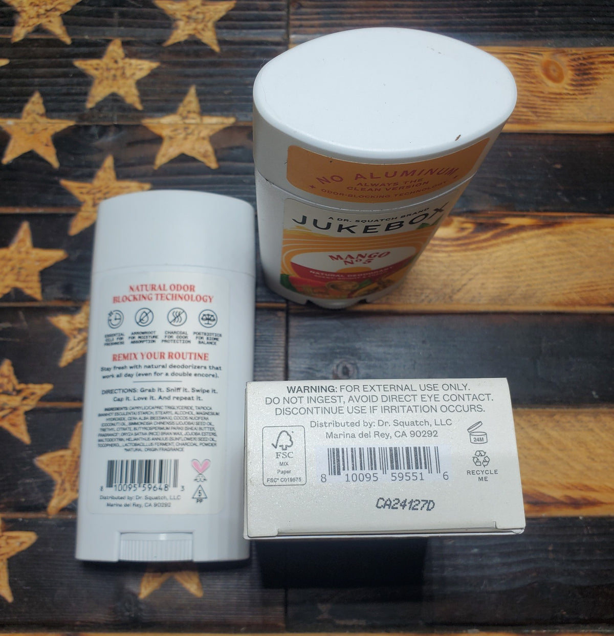 Jukebox Mango No. 5 Natural Deodorants & Body Soap Set - Mango & Peach Scent