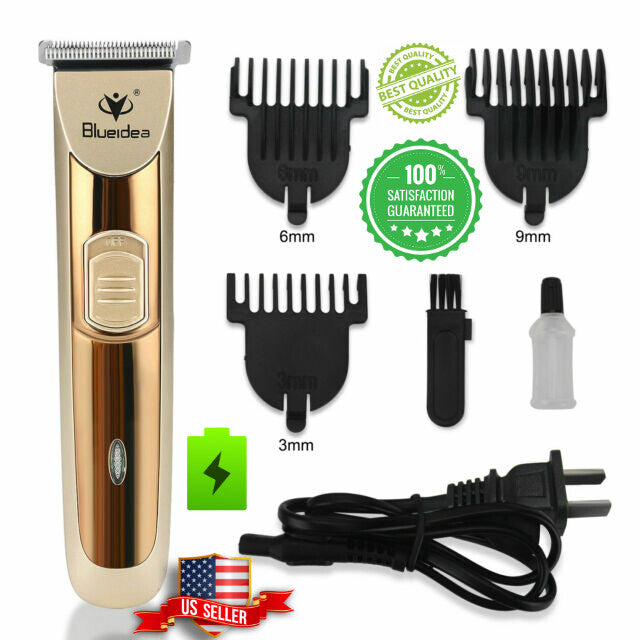 Rechargeable Men Hair Clipper Trimmer Beard Razor for Grooming