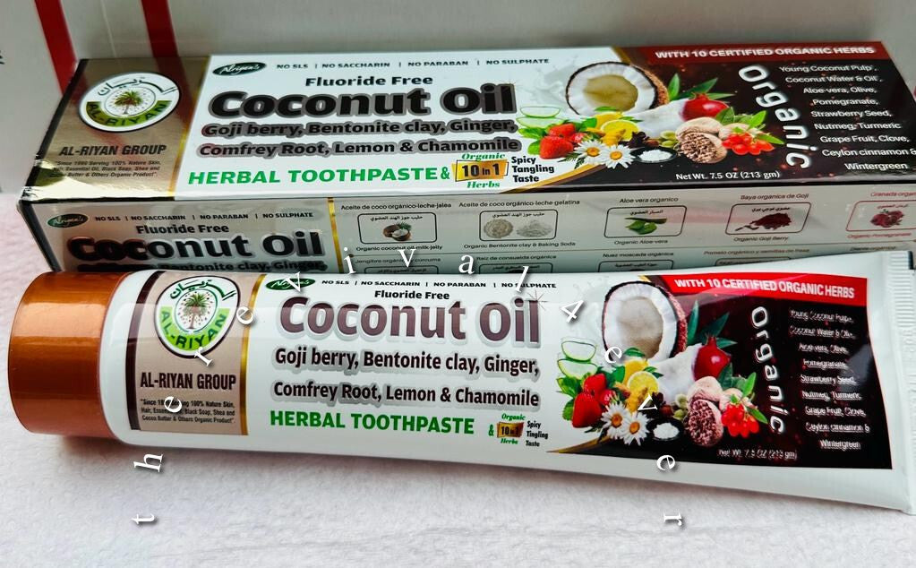 Organic Herbal Toothpaste Set - Fluoride-Free, Deep Clean & Refreshing