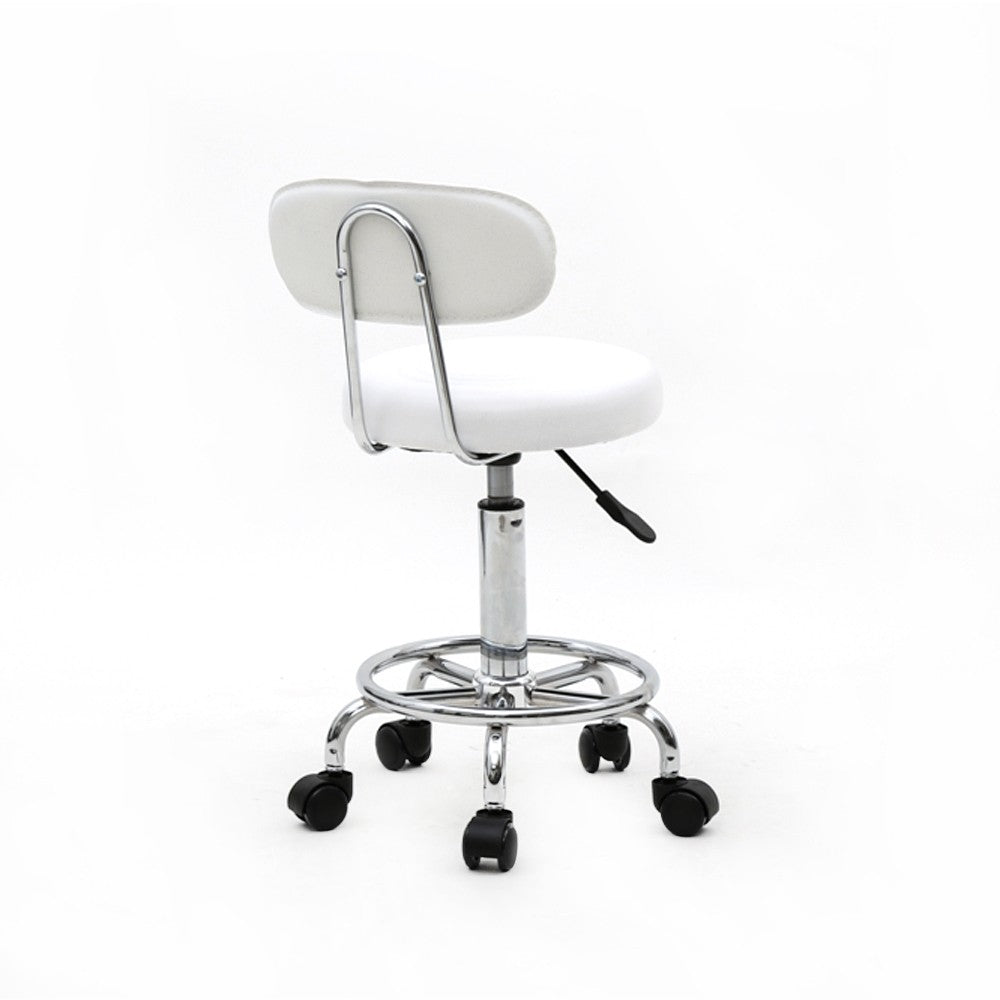 Adjustable Hydraulic Spa Salon Stool with Backrest