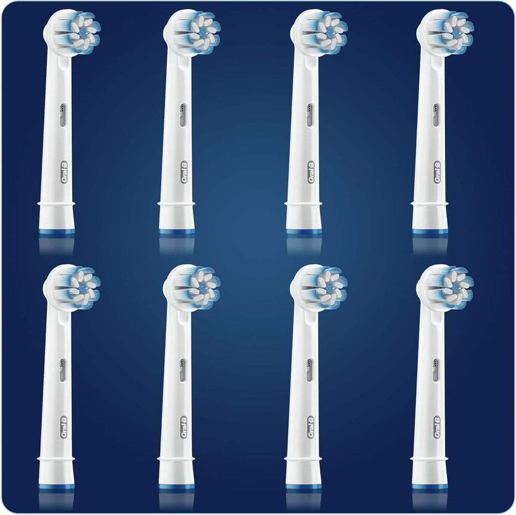 Oral-B Sensitive Clean Toothbrush Replacement Heads 8 Pack - Compatible with All Oral-B Handles