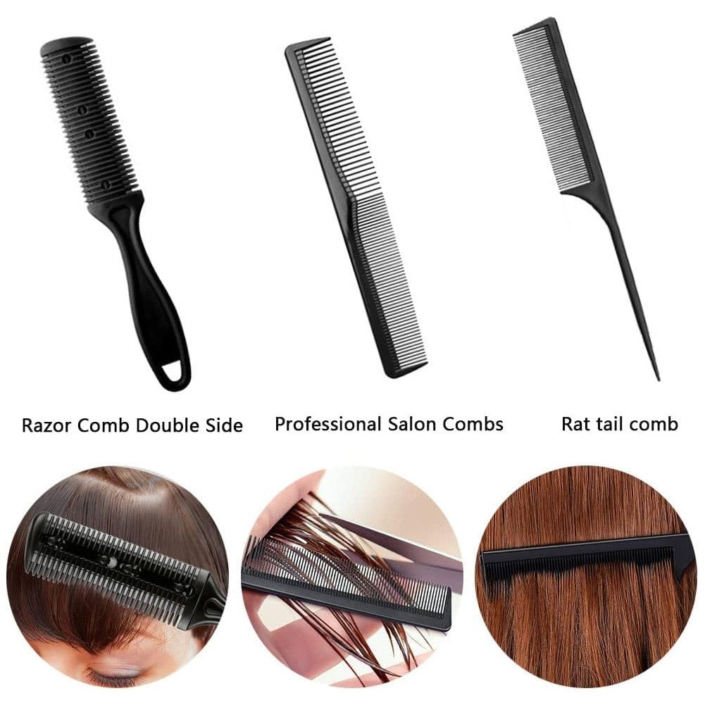 Professional Hair Cutting Scissors Set 19 Pieces for Salon & Home Use