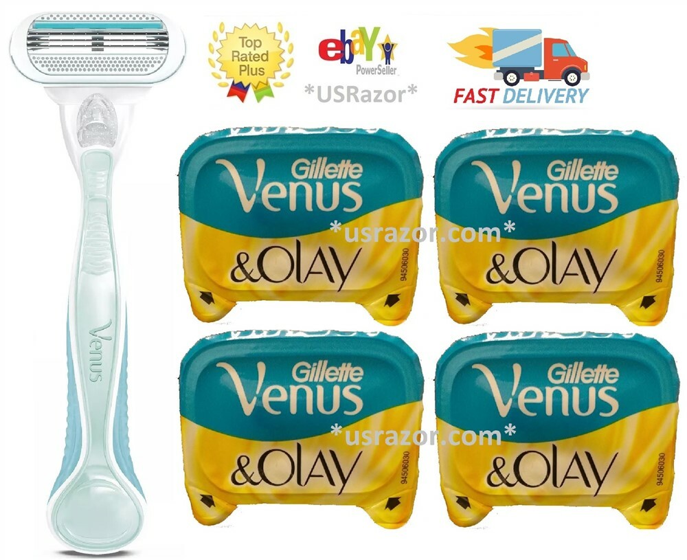 Gillette Venus Olay Razor Blade Refills - 4 Pack for Compatible Handles