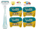 Gillette Venus Olay Razor Blade Refills - 4 Pack for Compatible Handles