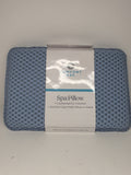Blue Bath Pillow with Cushioned Spa Support and Suction Cups