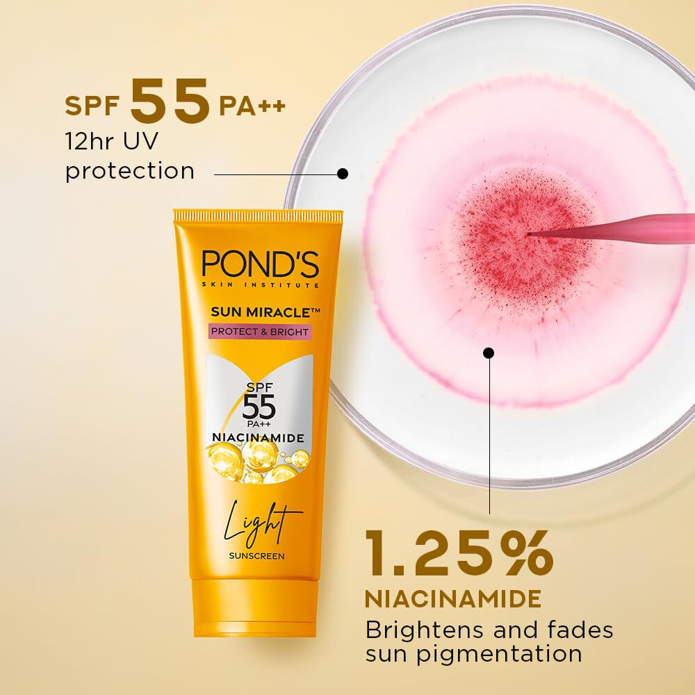 SPF 55 Sunscreen with Niacinamide Light Sunblock - 50g