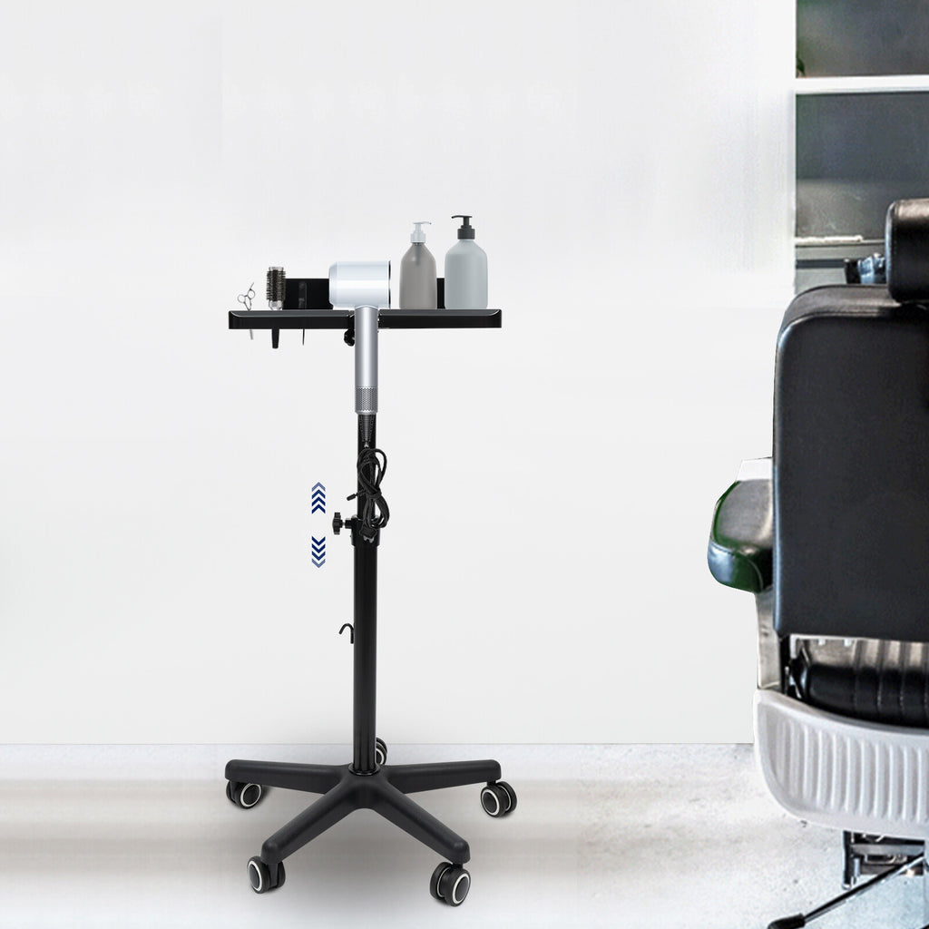 Height Adjustable Salon Tray Cart for Hair Extensions & Styling