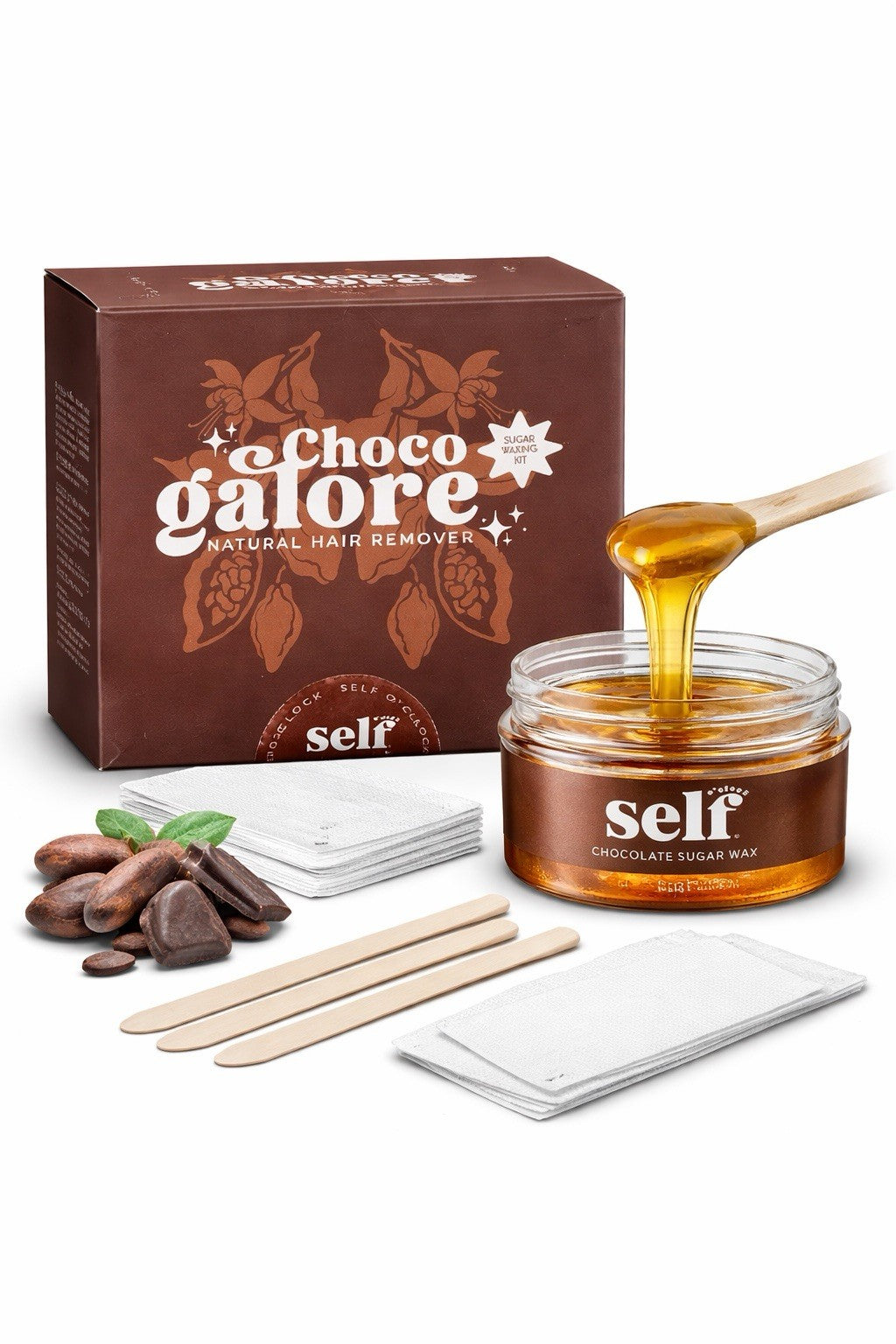 Sugaring Wax Kit for Hair Removal - Natural Sugar Wax for Sensitive Skin - Full Body at Home