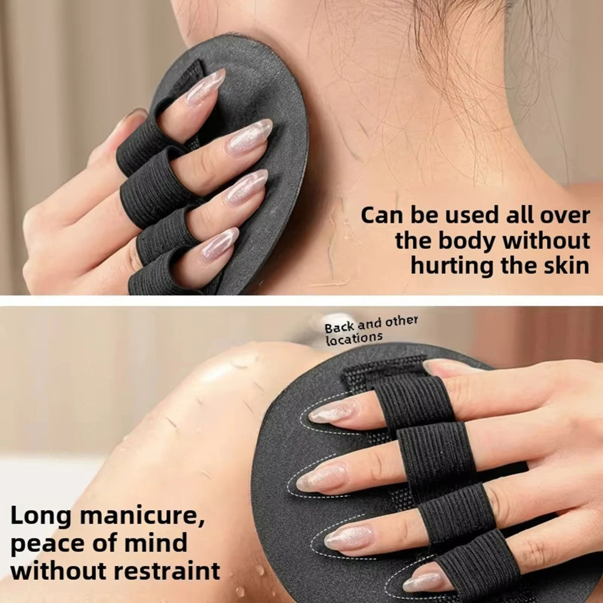 Silicone Body Exfoliating Shower Brush for Gentle Skin Cleansing & Massage