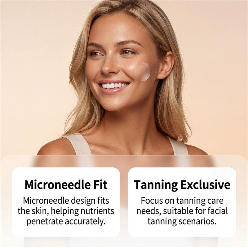 Sun-Free Micro-Needle Tanning Patches for Safe Natural Glow