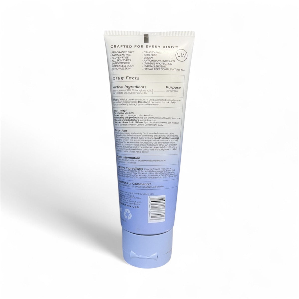 Sonrei Sea Clearly SPF 50 Clear Gel Sunscreen 3.4oz 100ml Face & Body Protection