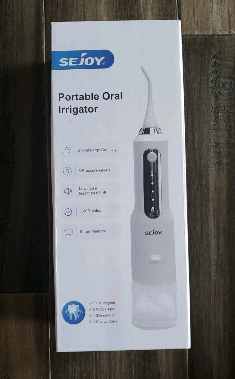 Portable Water Flosser for Oral Care, Rechargeable Dental Irrigator