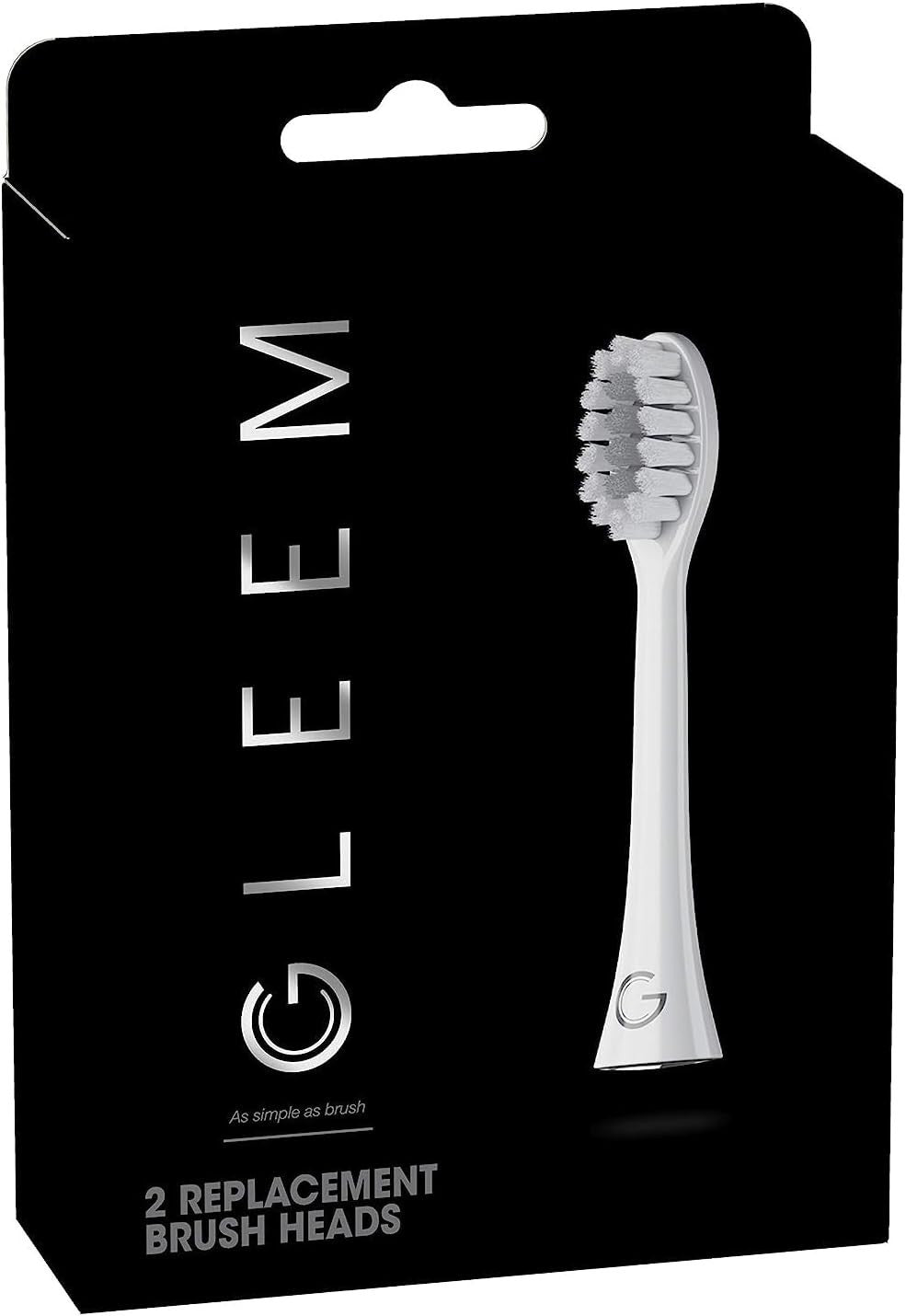 Gleem Toothbrush Replacement Heads - Soft Nylon Bristles, 2 Pack