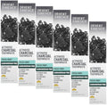 Activated Charcoal Toothpaste with Fresh Mint - Natural Whitening & Detox, 6 Pack