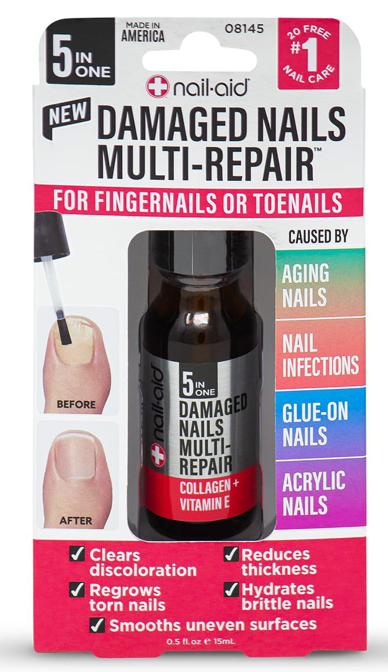 Nail Repair Gel for Damaged Nails - 5-in-1 Strengthening & Hydrating Treatment