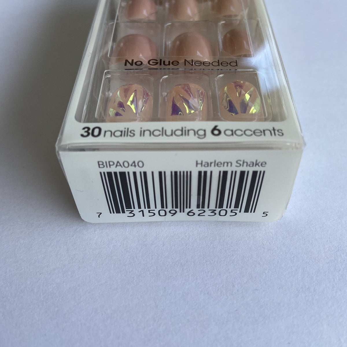 Press On Manicure Short Gel Nails Mauve Pink Geometric Accents
