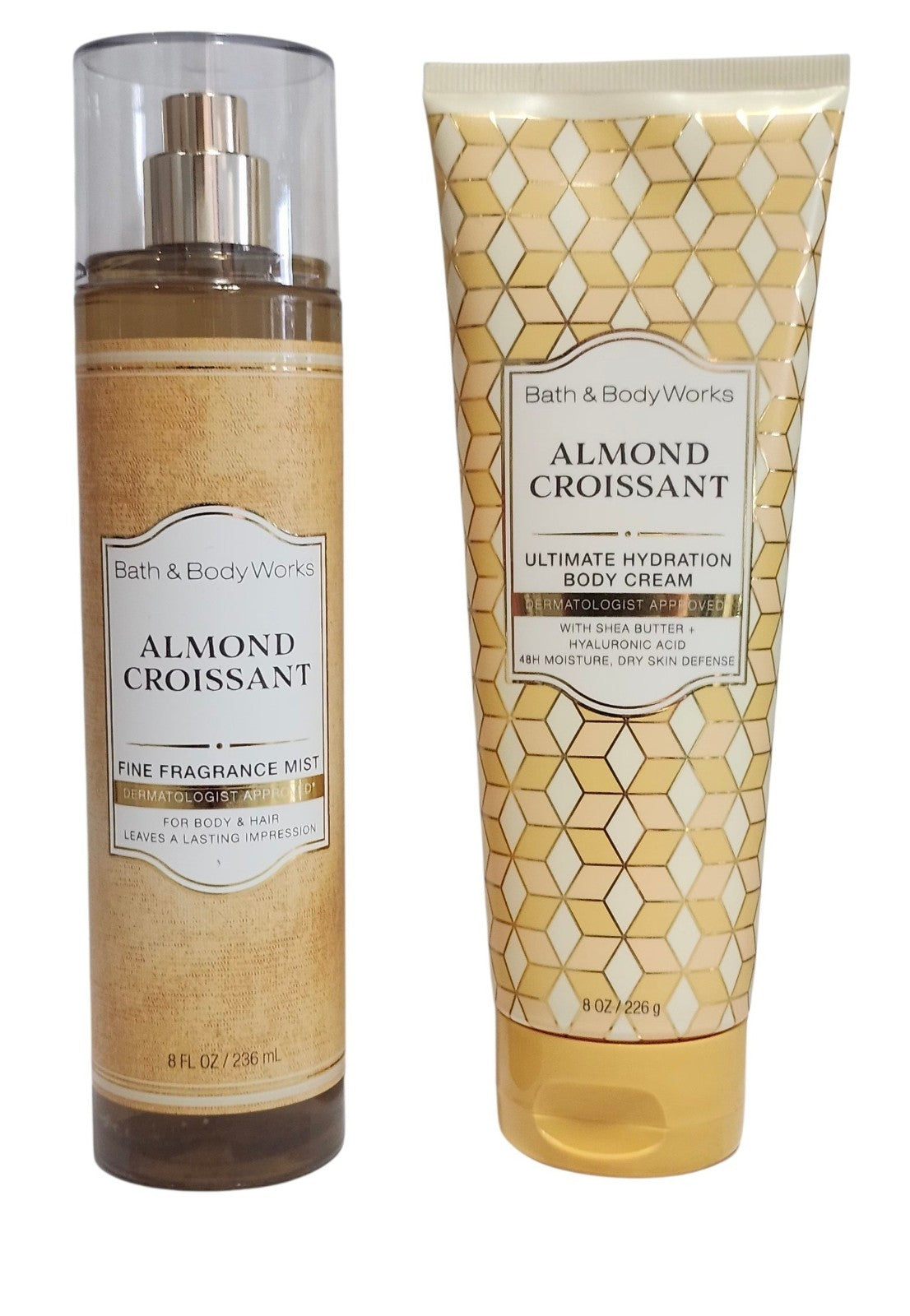 Bath & Body Works Almond Croissant Body Lotion & Mist Set - Hydrating 8 oz
