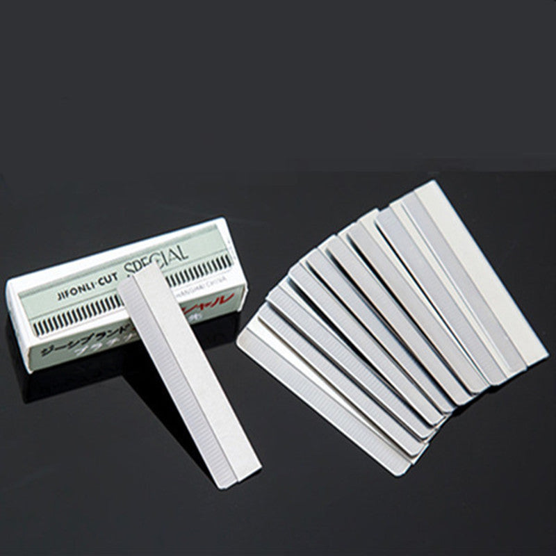 10 Blades Super Feather Razor for Eyebrow Hair - Platinum Coated Edge, Japan Made