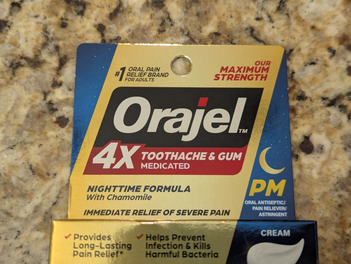 Orajel Nighttime Toothache & Gum Pain Relief Gel - 2 Pack, 0.25oz