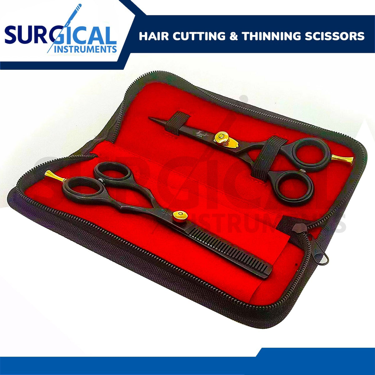 Professional Hair Cutting & Thinning Scissors - Razor Edge Barber Shears