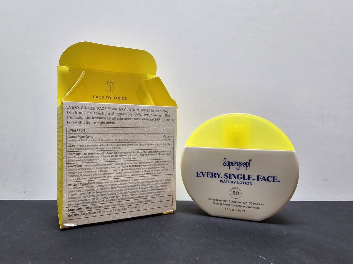 SPF 50 Waterproof Face Lotion with Hydrating Watery Formula - 1.7 Oz