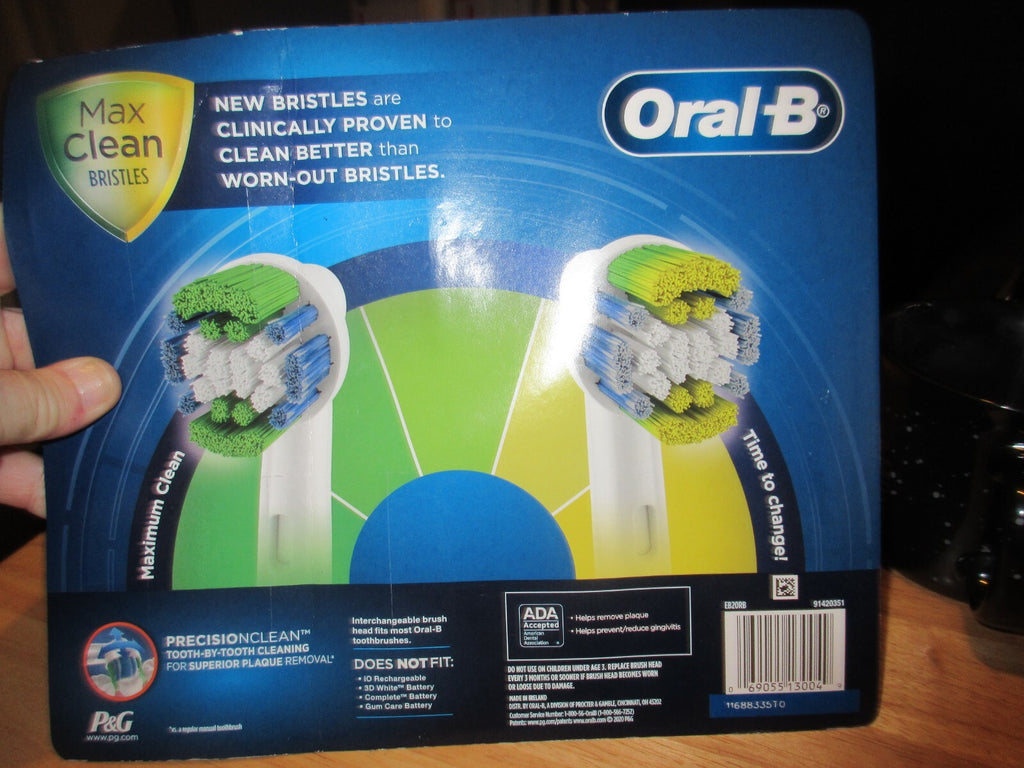 Oral-B Max Clean Precision Clean Toothbrush Replacement Heads 8-Pack