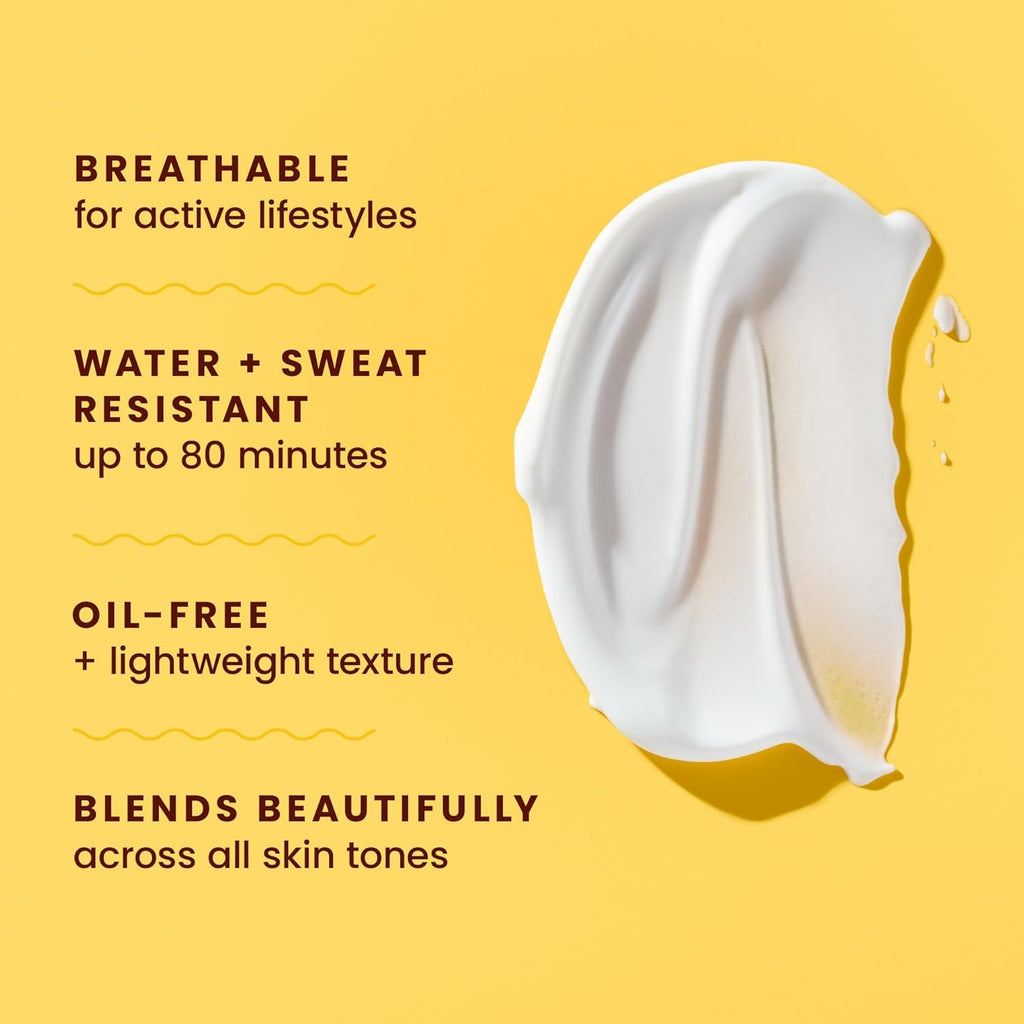 SPF 50 Sunscreen Lotion - Waterproof, Oil-Free, Broad Spectrum, Tropical Scent