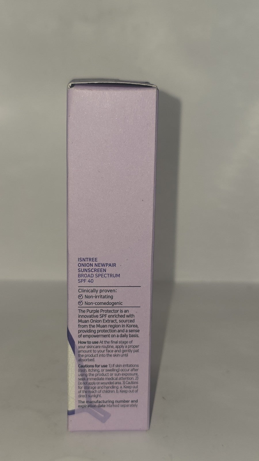 Onion Sunscreen SPF40 PA+++ 50ml - Broad Spectrum Sun Protection