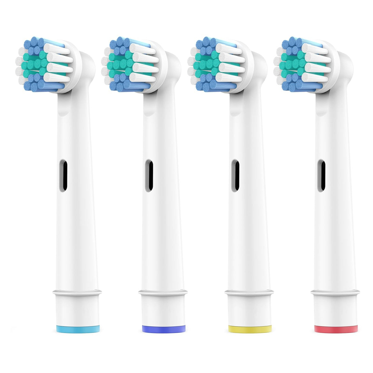 Electric Toothbrush Replacement Heads Set - Soft Dupont Bristles, 4 Pack for Oral B