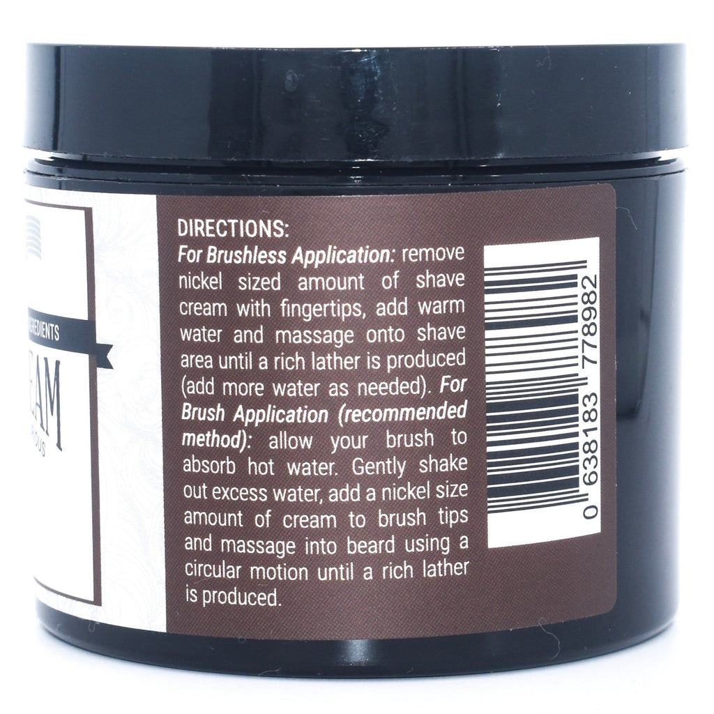 Natural Bay Rum Shaving Cream - Ultra Moisturizing Handmade in USA
