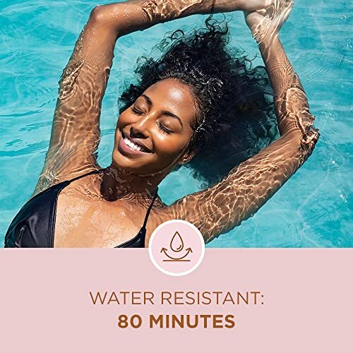 SPF 50 Shimmer Sunscreen Spray Water Resistant Broad Spectrum Sun Protection